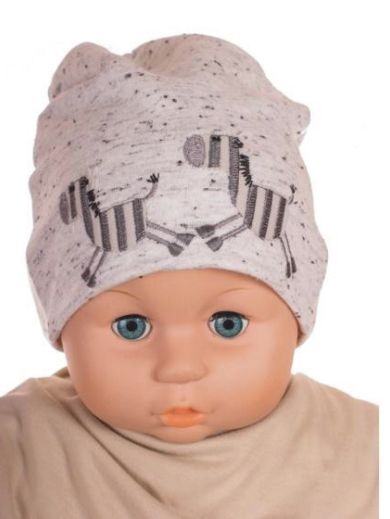 Čiapka WJ-Cz140 zebra beige béžová 40 42 44 46 48 5311