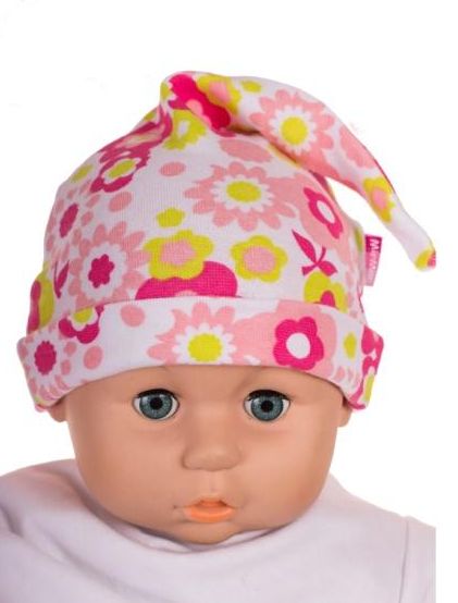 Čiapka L-Cz028 viazanie pink ružová 36 38 40 42 44 5342