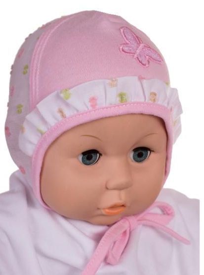 Čiapka L-Cz024 viazanie pink ružová 36 38 40 42 44 5349