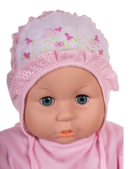 Čiapka L-Cz022 viazanie pink ružová 36 38 40 42 44 5361