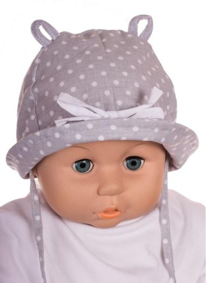 Čiapka L-Cz262 viazanie grey šedá 40 42 44 46 48 5402