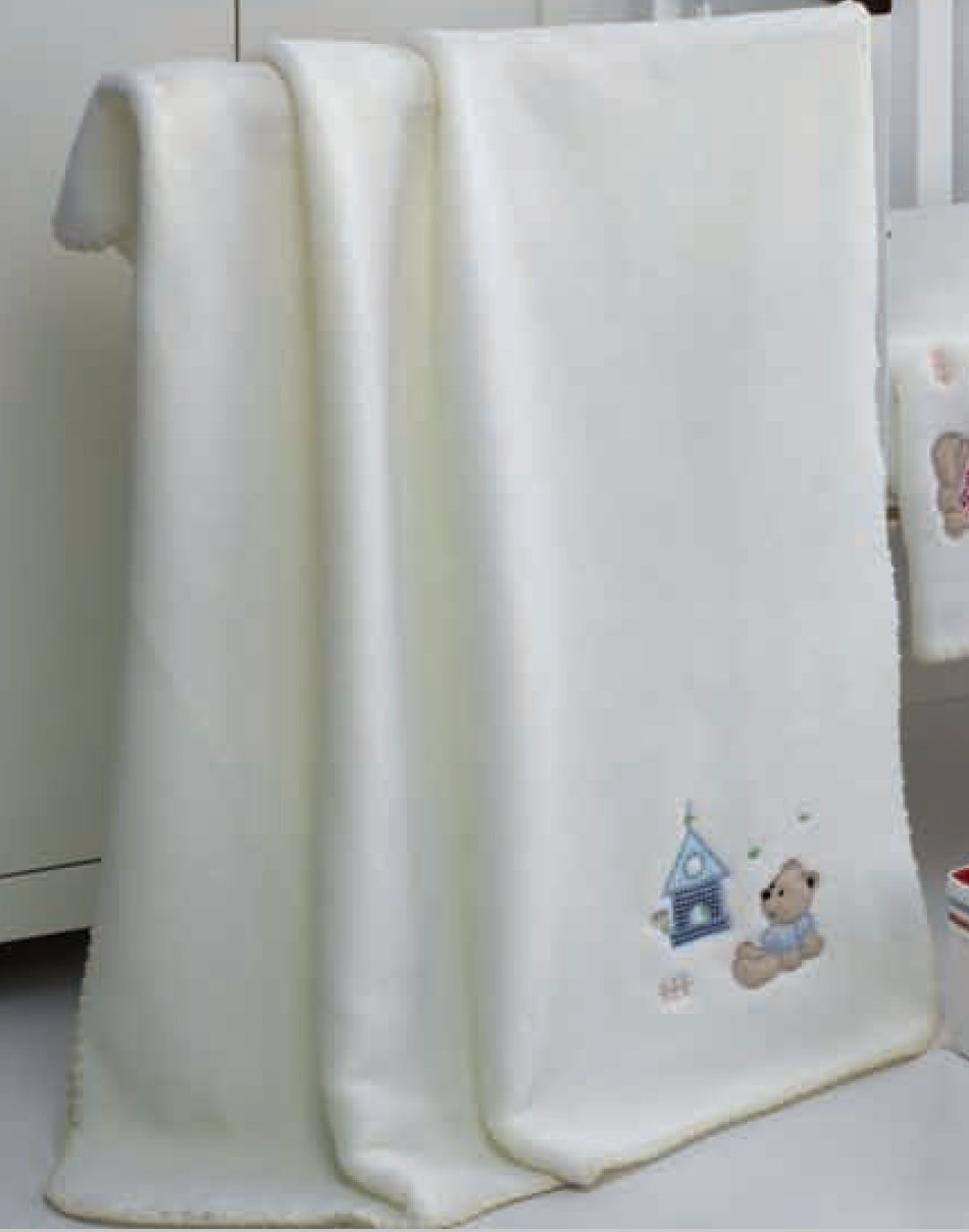 084 Petits 80x110 05 blue modrá deka 544