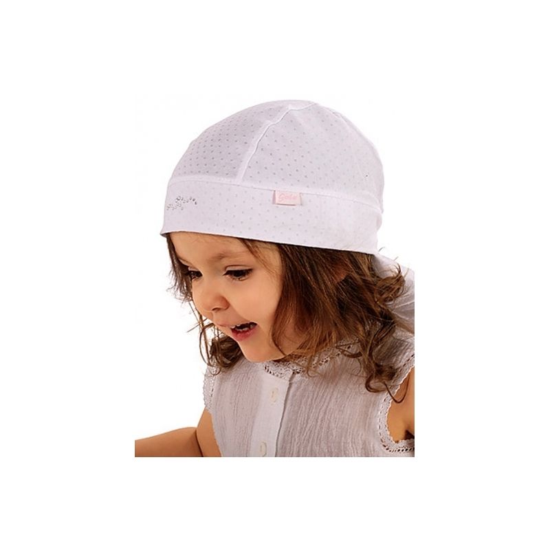 Čiapka L-Cz003g white biela kojenec 5443