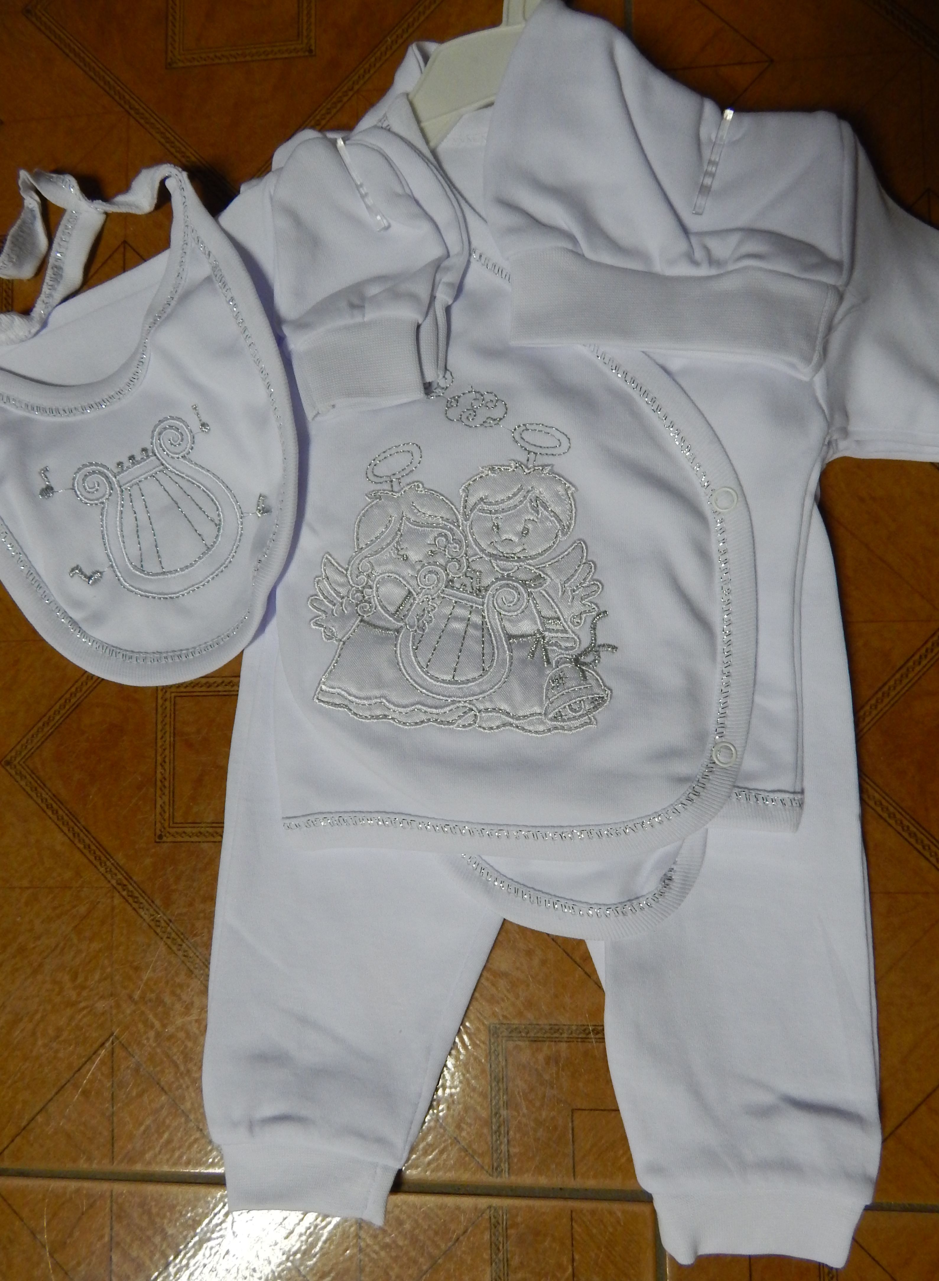 Komplet 5 dielny MR aniel white biela strieborná 56 5480