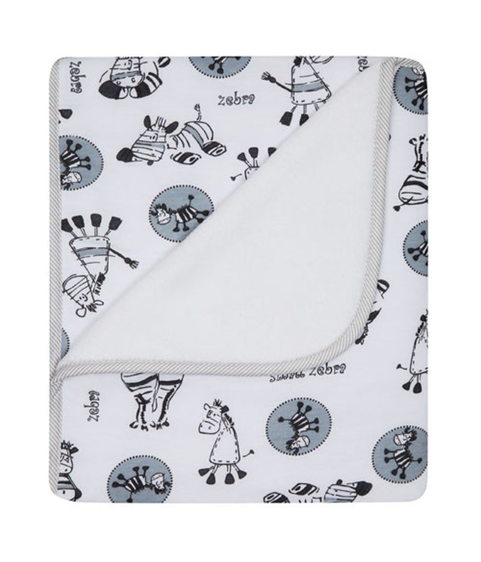 070 80x90 bavlna + mikro vyteplenie grey šedá deka 5487