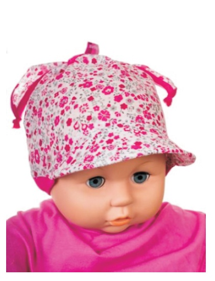 Čiapka L-Cz546 viazanie pink ružová 46 48 50 52 5508