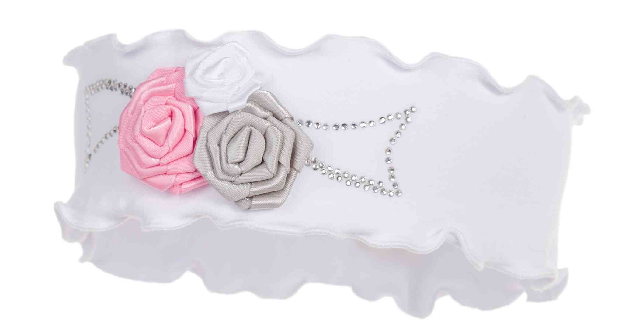 Čelenka Elizabeta biela 48 50 52 5517