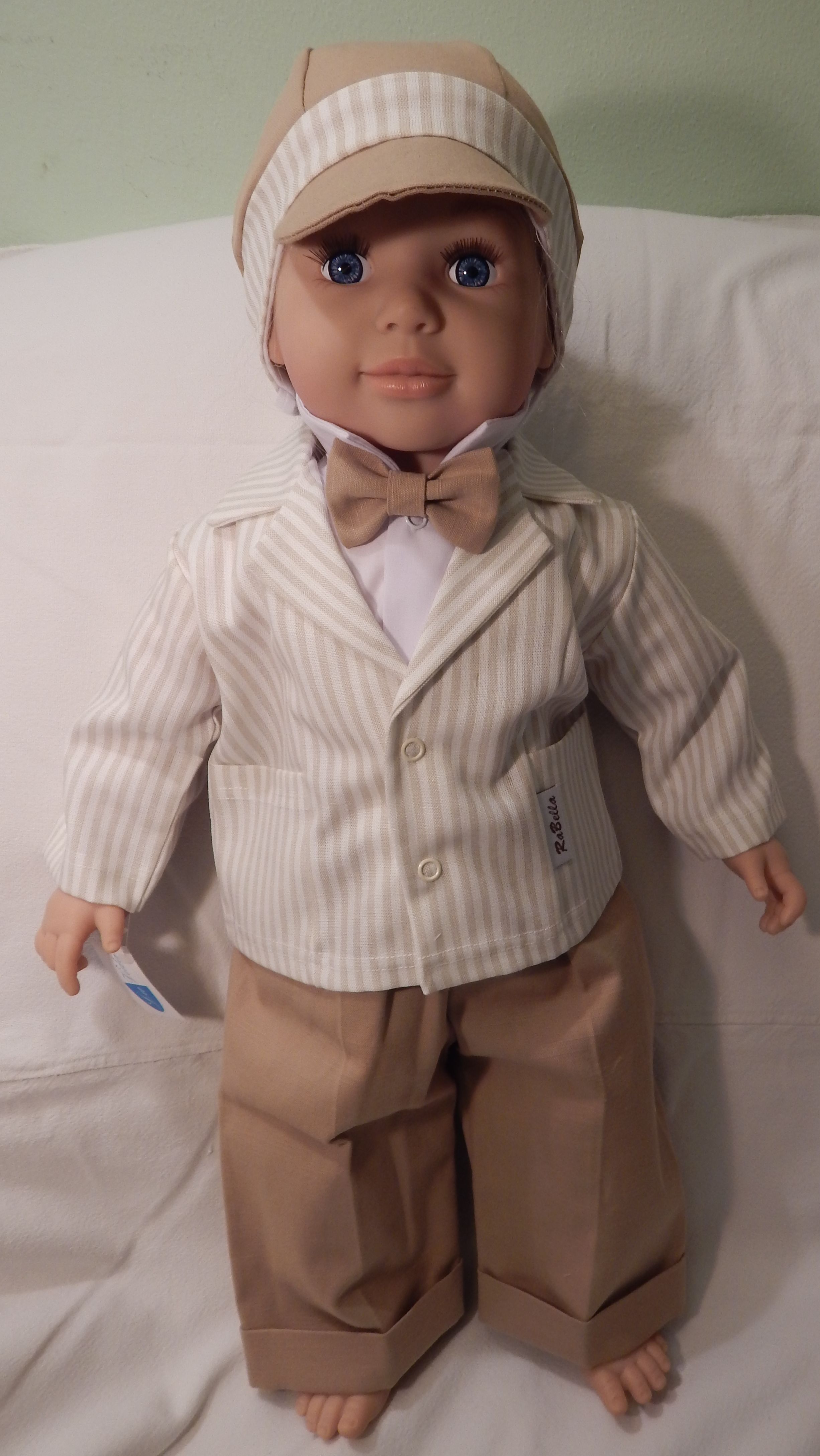 Komplet 5 dielny RB 169 beige béžová pásiky Silvo 56 5766