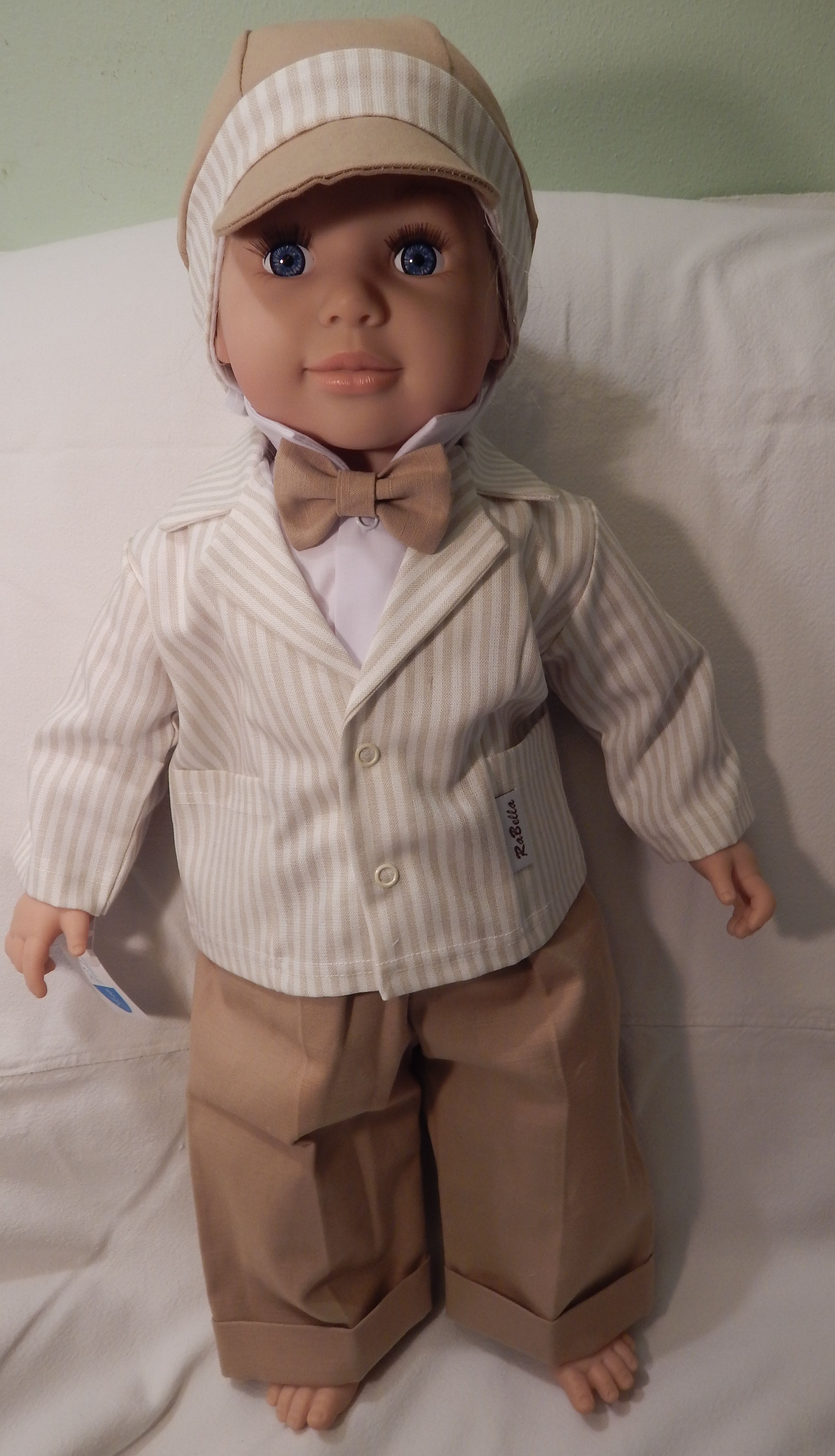 Komplet 5 dielny RB 169 beige béžová pásiky Silvo 62 5767