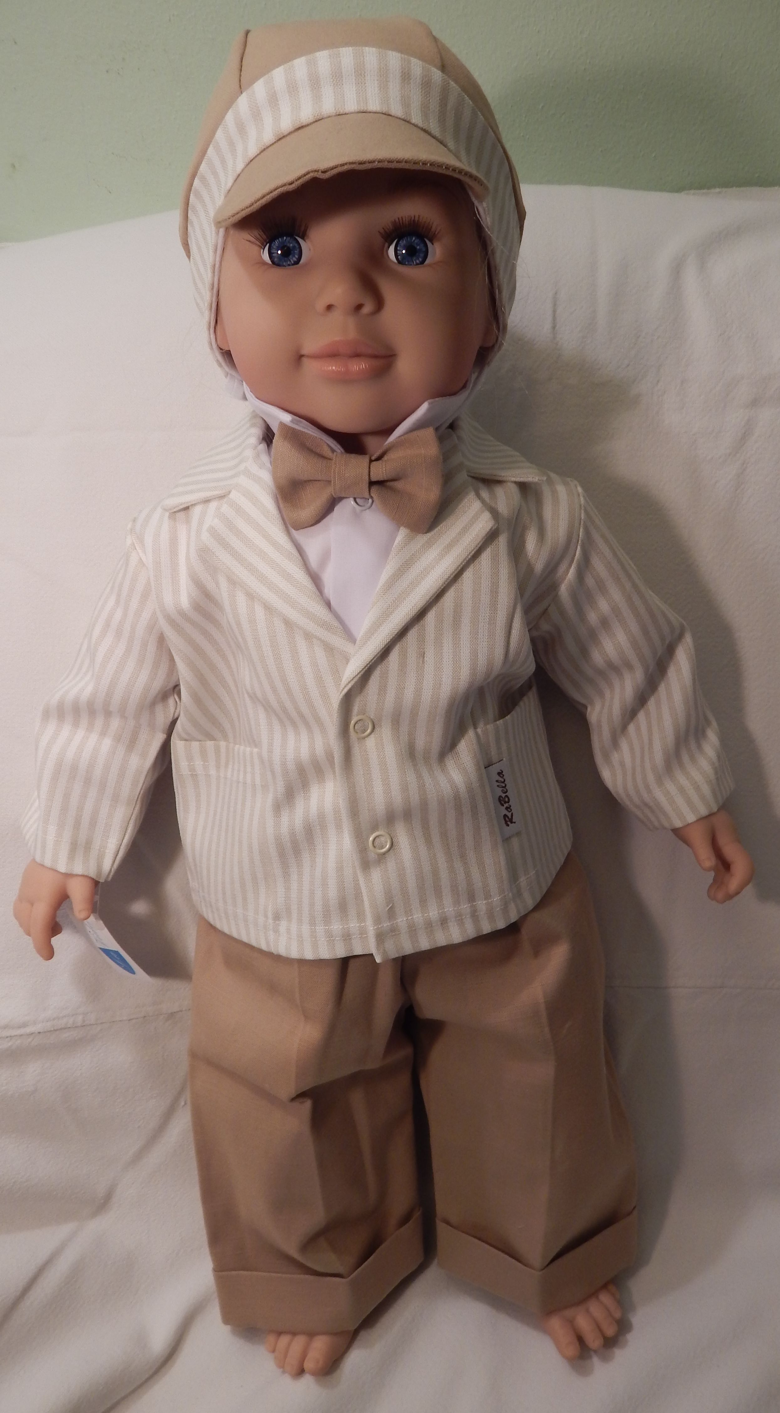 Komplet 5 dielny RB 169 beige béžová pásiky Silvo 74 5770