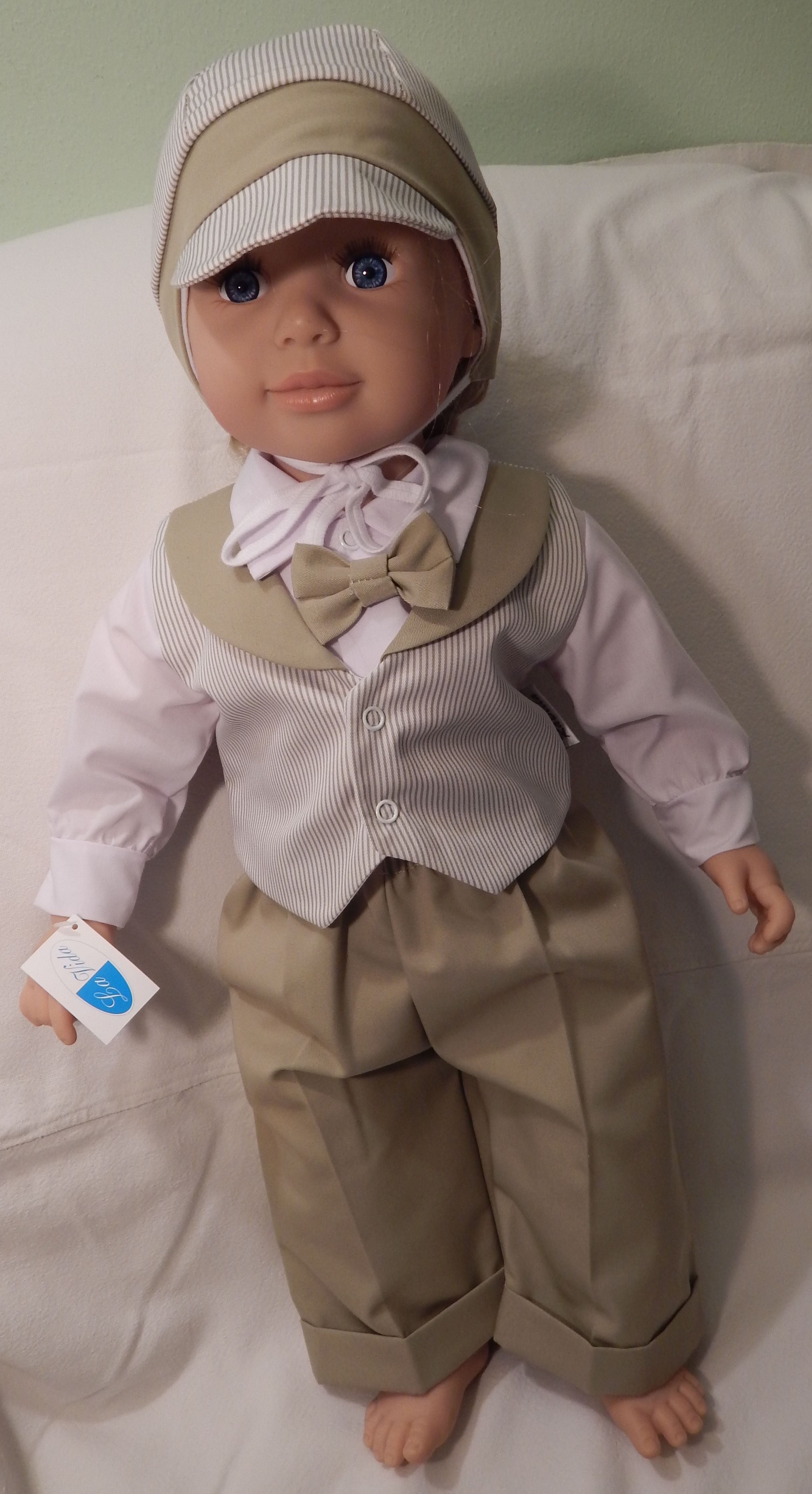 Komplet 5 dielny RB 180 beige béžová pásik Max 56 5787