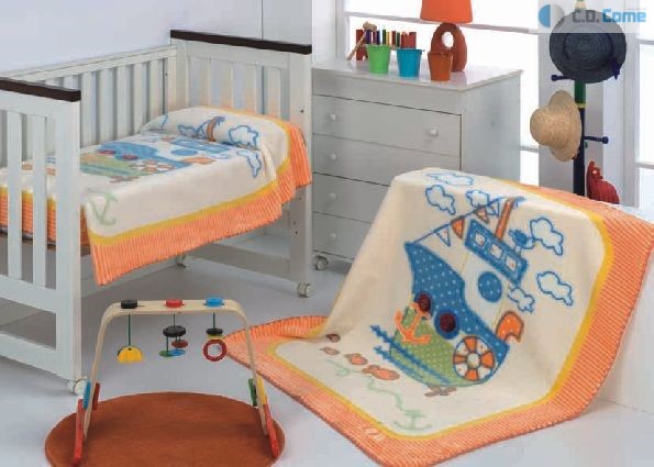 058 Magic Baby 80x110 03 Orange oranžová deka 579