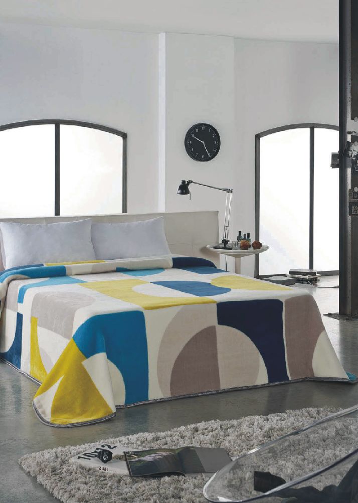 9356 piezas 220x240/04 blue modrá deka 581