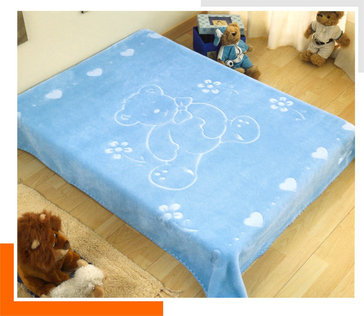 6042 110x140 04 blue modrá deka 584