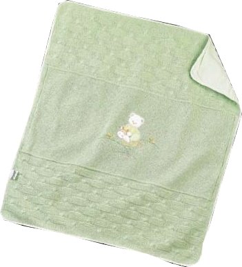 561 80x70 green zelená deka pletená 6