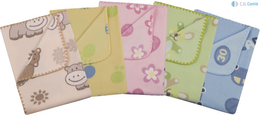 022 Flisová deka 80x90 white biela deka 022 6500