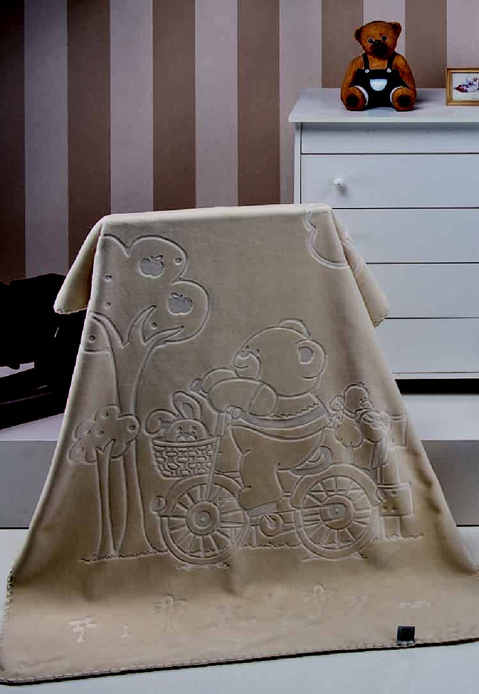 550 Colour Kids 80x110 02 beige béžová deka 6193