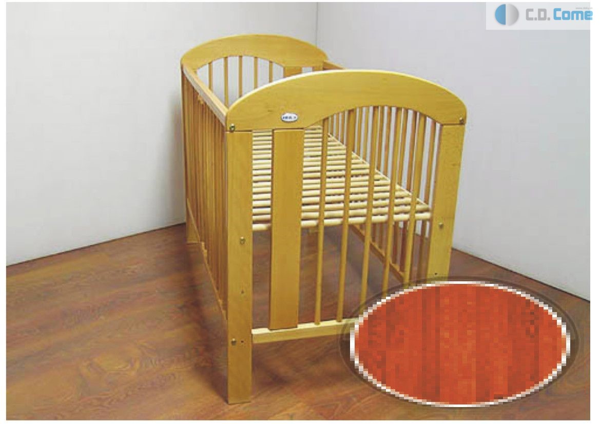 Natália beby bed postieľka cherry čerešňa vyberateľné tyč Gravir 6256