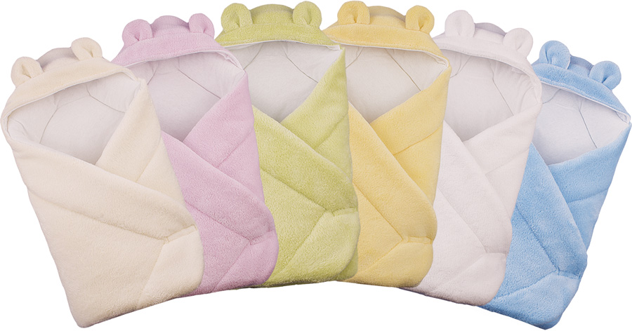 Zavinovačka kapucňa 70x80 055 fleece green zelená bez výstuže 6296