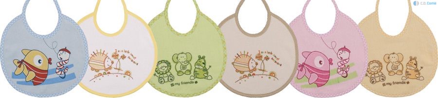 Podbradník Mini mix farieb 043 bavlna potlač 6324