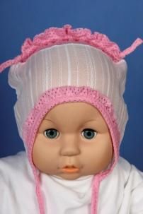 Čiapka L-Cz015 viazanie pink ružová 36 38 40 42 44 6359