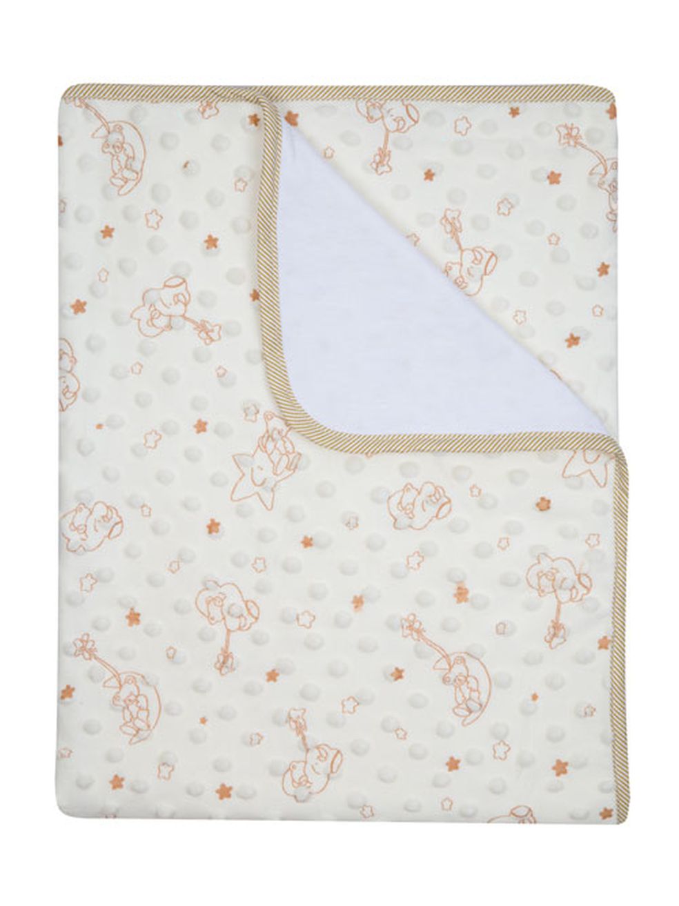 646 80x90 topitos potlač - bavlna beige béžová deka 6447