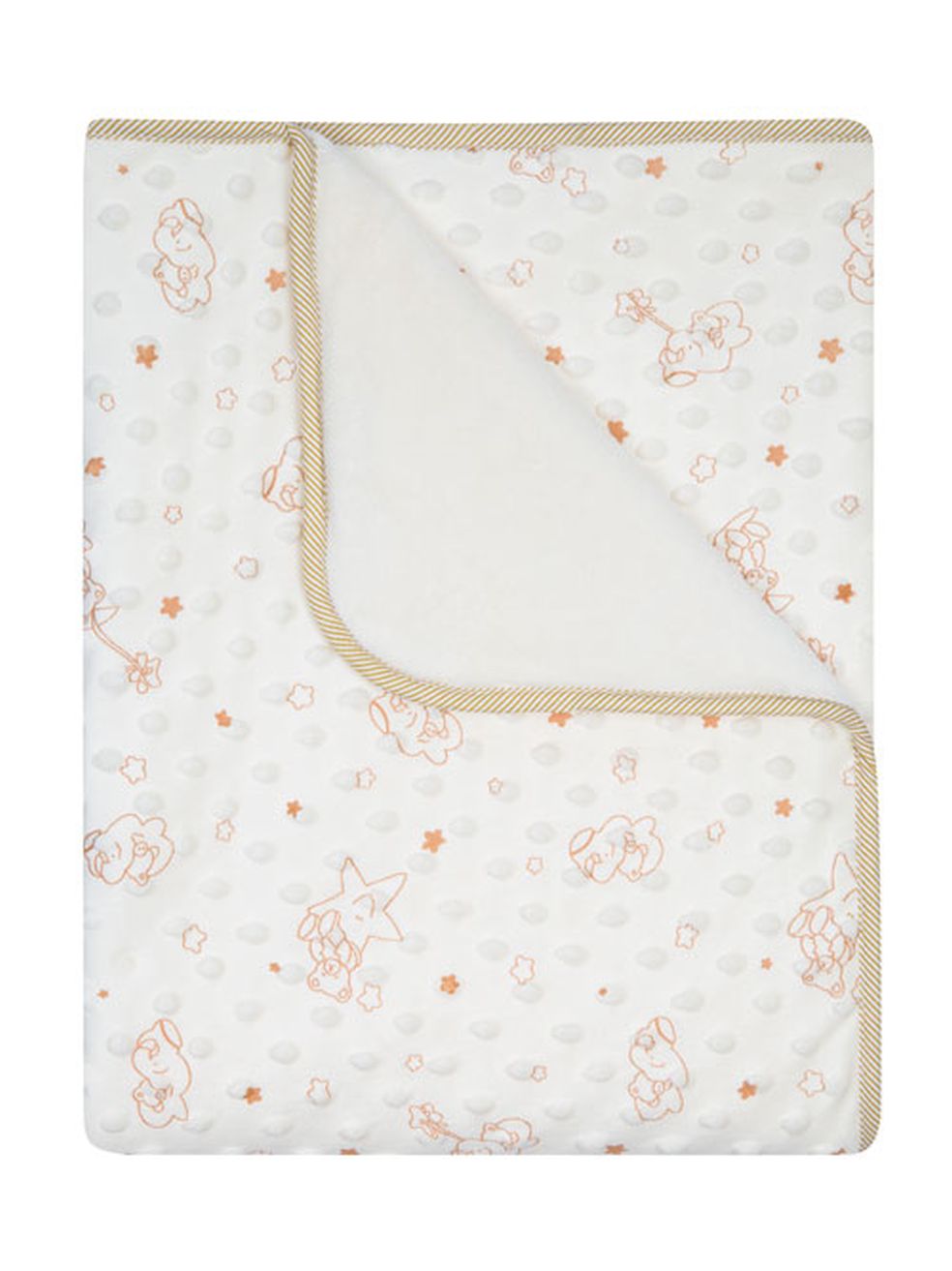 647 80x90 topitos potlač + mikro vyteplenie beige béžová deka 6459