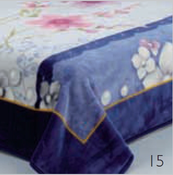 002 Mora gold 160x220 15 Blue modrá deka 646