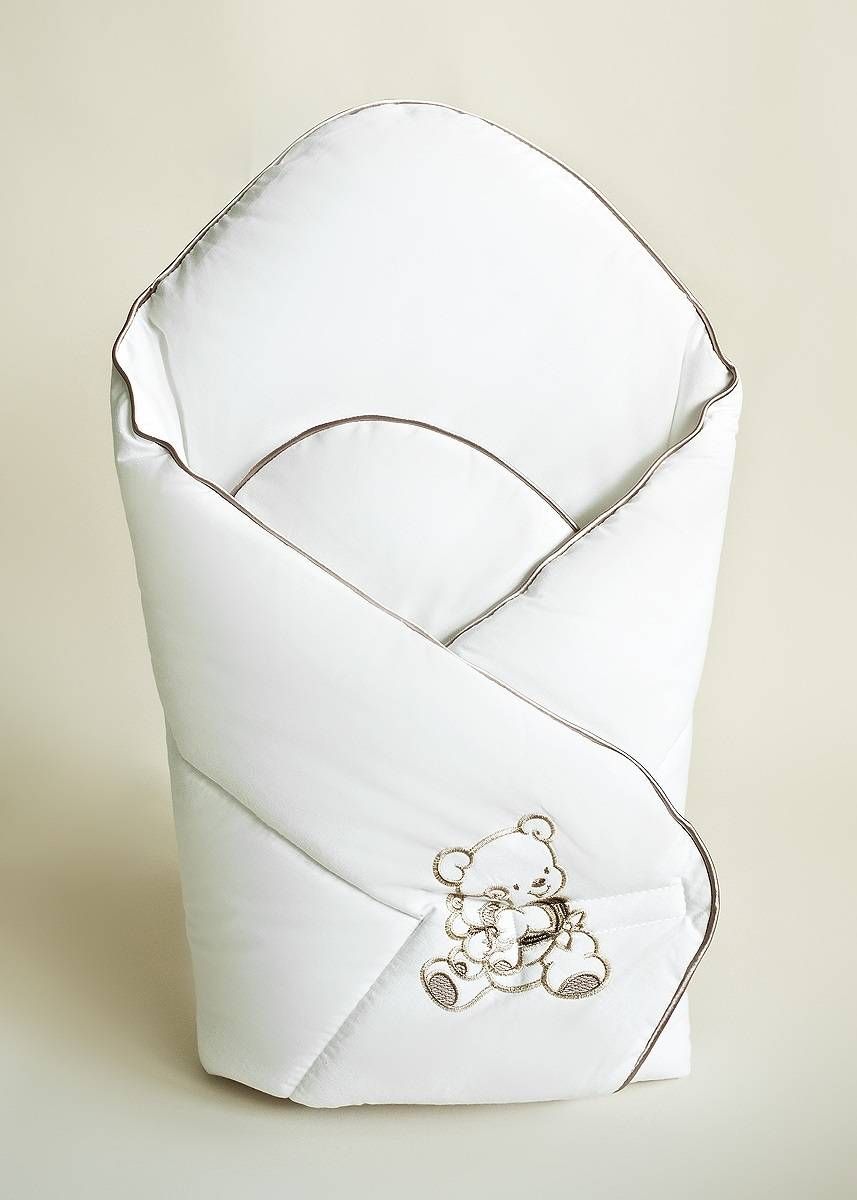 Zavinovačka kokos 80x80 výšivka svetlá béžová bavlna 6557