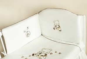 Ochranné hniezdo 180x40 Výš. ecru maslová K macko labky 6579