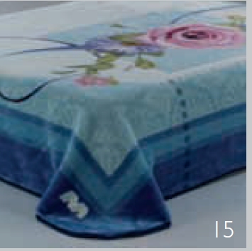 006 Mora gold 160x220 15 Blue modrá deka 665