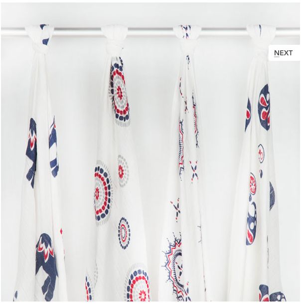 Plienka 90x90 potisk tkaná Bambusová bal 1 ks 6680