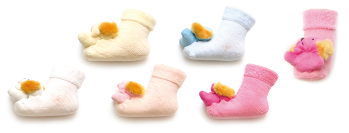 Ponožky bavlnené GR 01 0-3 mes zvieratká mix 6793