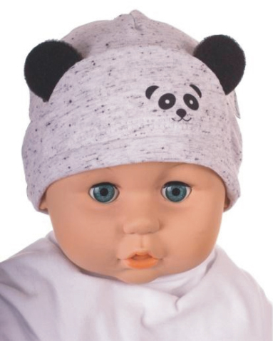Čiapka Cr-Cz082 Panda grey šedá 34 36 38 40 42 7099