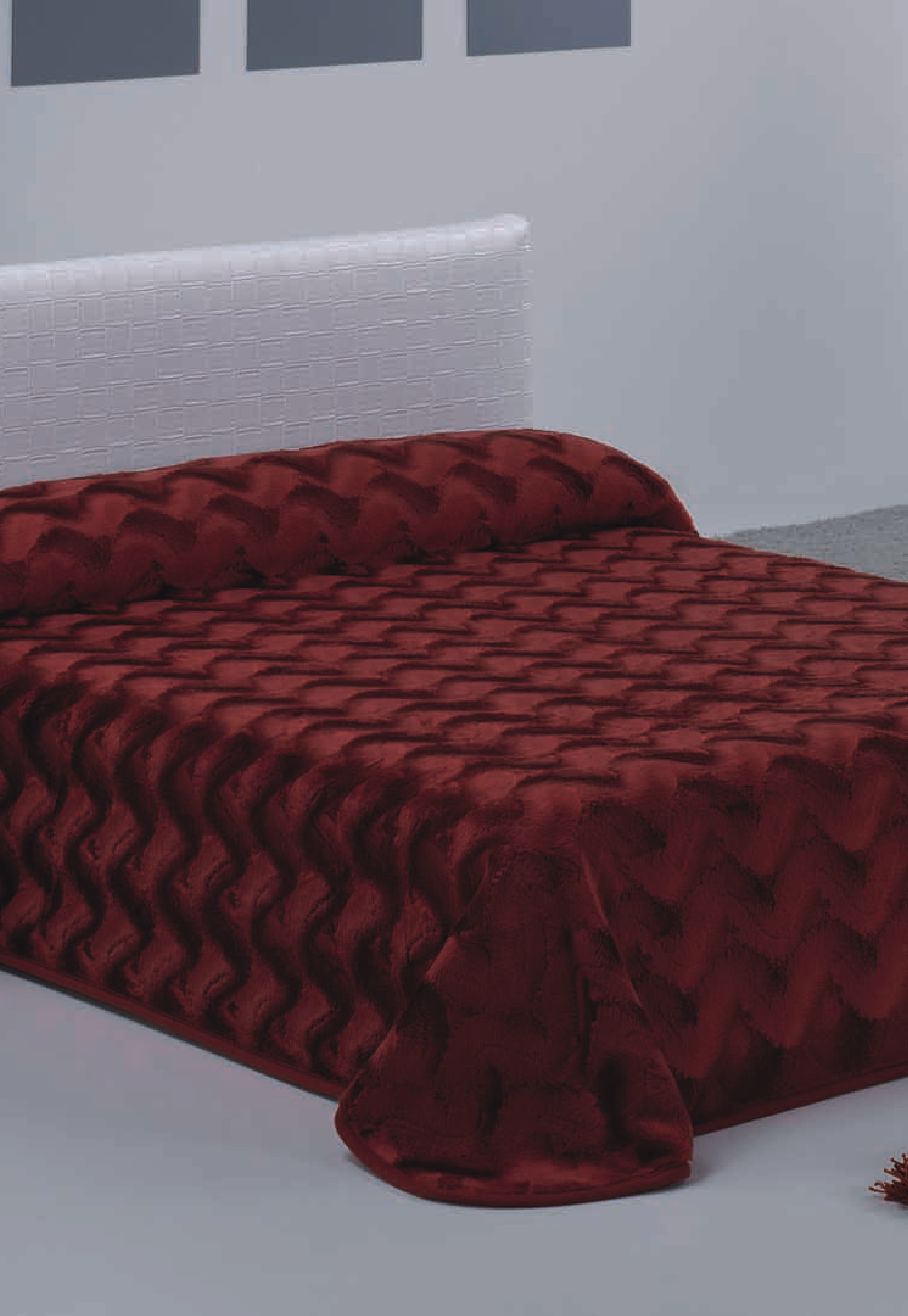 971 morapel luxe 220x240 37 bordeaux bordová dekový prehoz 713