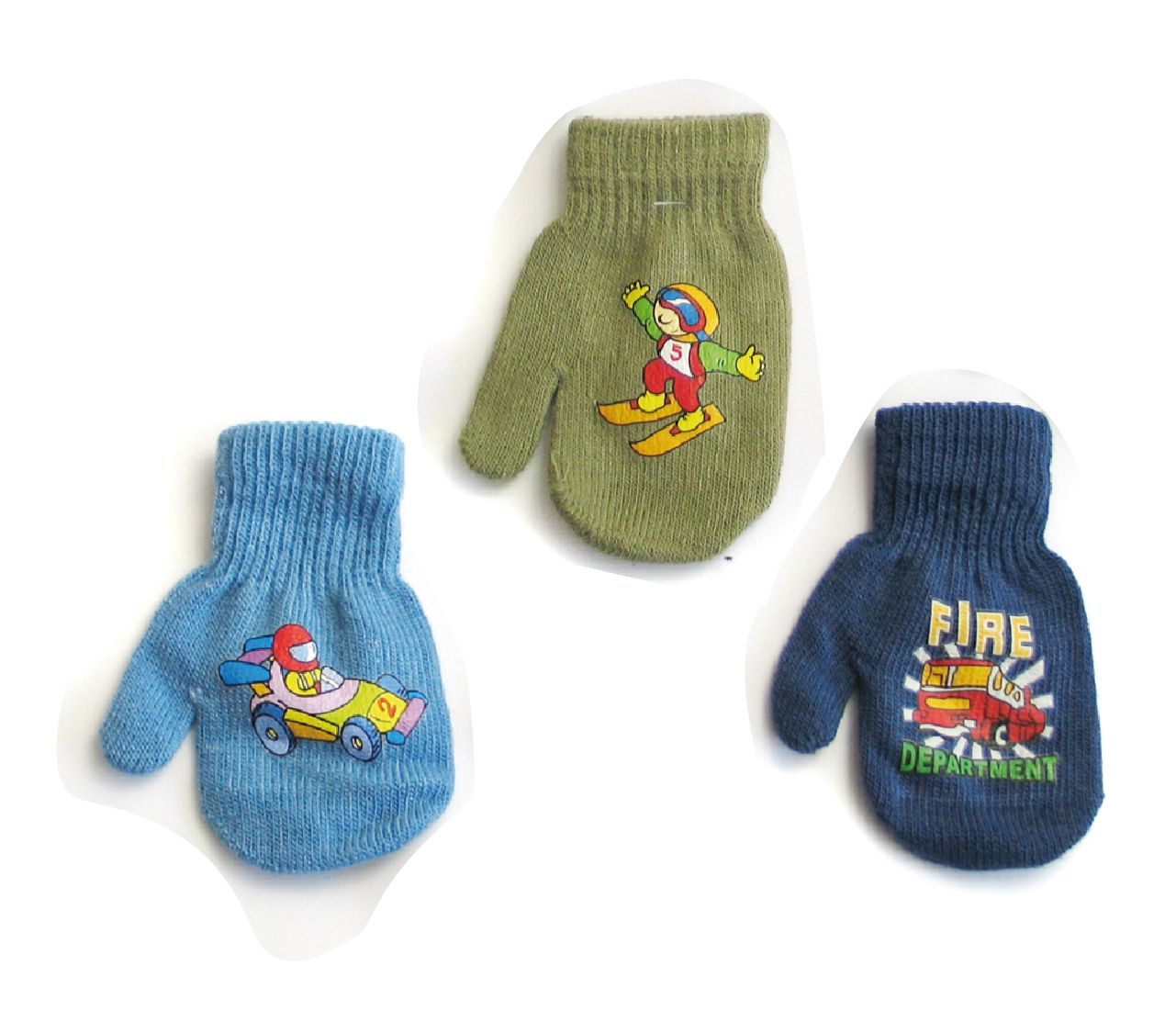 Rukavičky palčiaky R-116 mix farieb 10,12 cm 7139