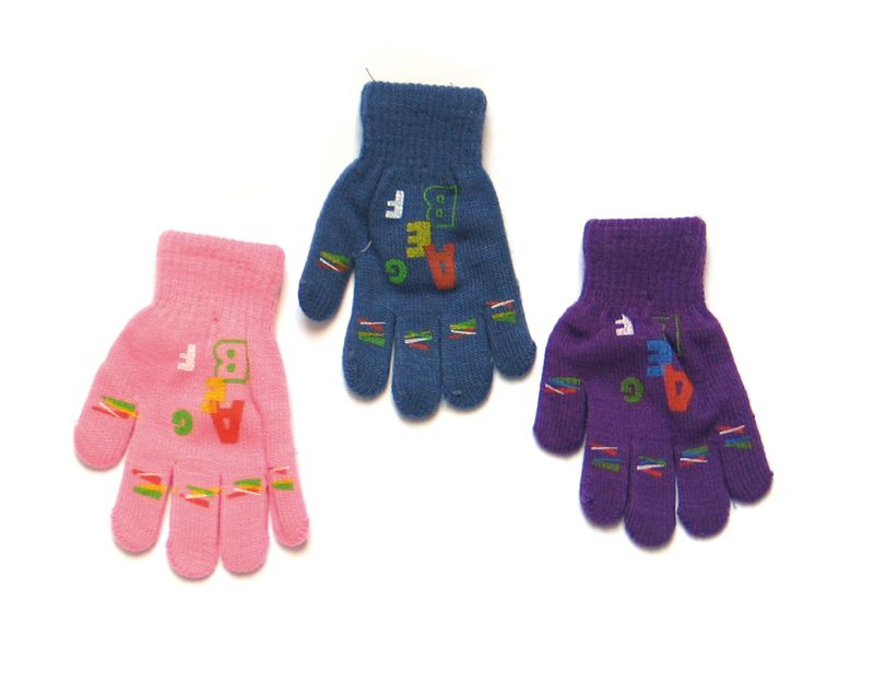 Rukavičky 5 prstové R-016 DB mix farieb 13,15 cm 7155