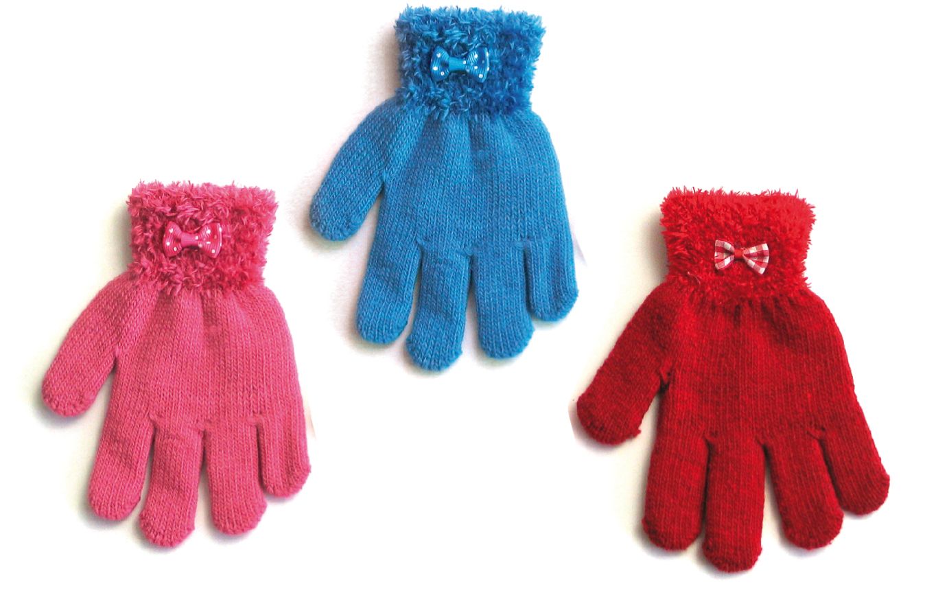 Rukavičky 5 prstové R-010 mix farieb 14,16 cm 7161