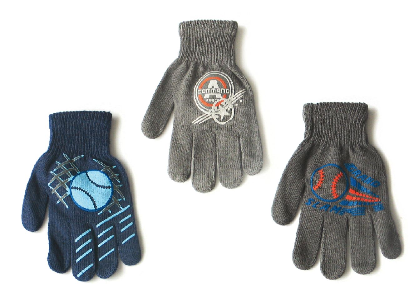 Rukavičky 5 prstové R-012 mix farieb 13,15 cm 7162