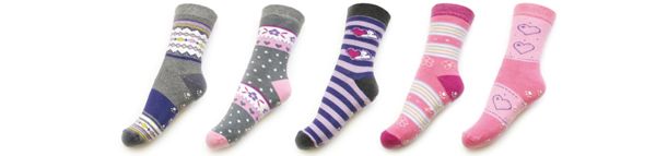 Ponožky froté ABS farebné SKF-09 24-26 vzorované 7168