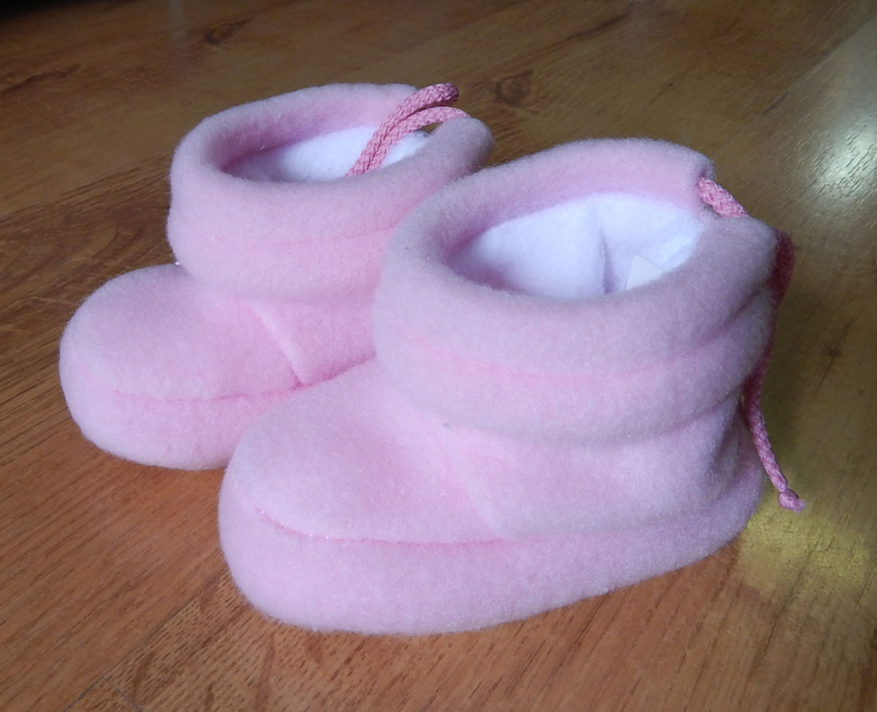 Topánky fleece B3 hladké pink ružová 7225