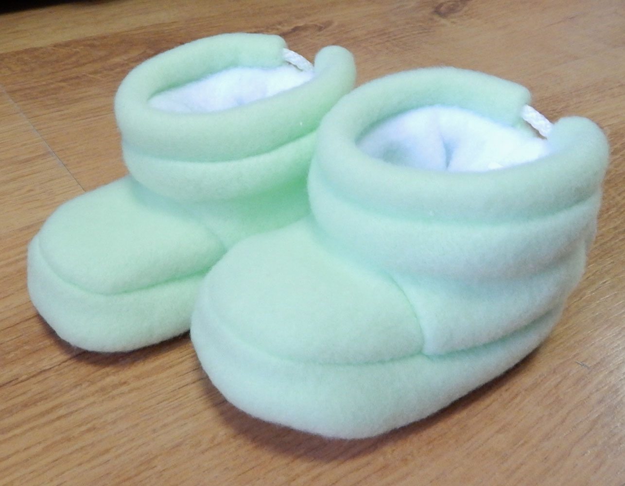 Topánky fleece B3 hladké green zelená 7227