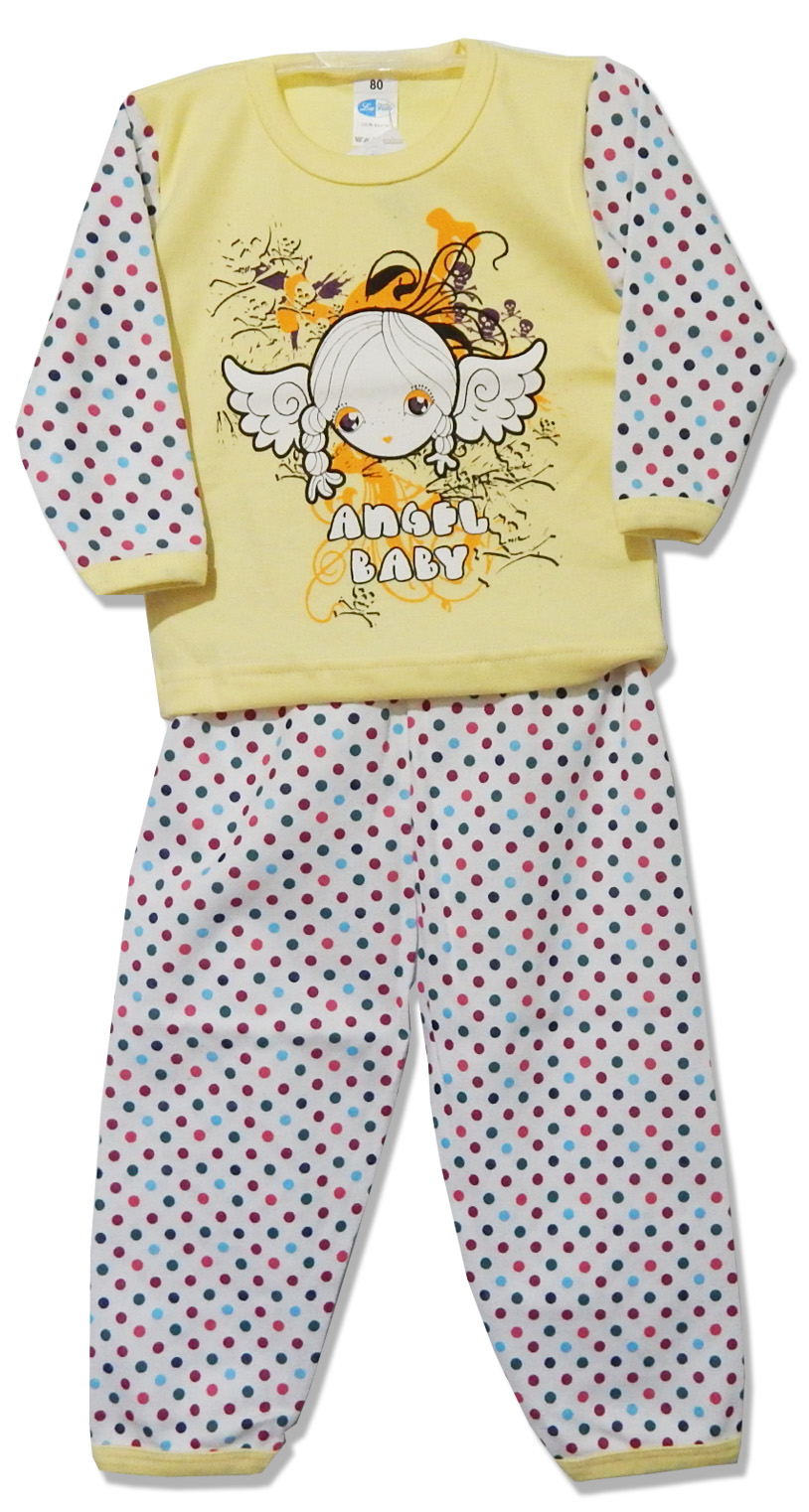 Pyžamo dlhý rukáv HX sieťotlač yellow žltá 98 1974