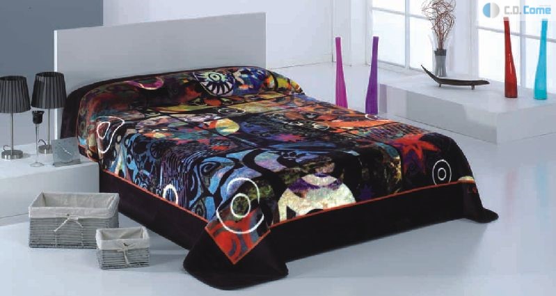 081 Nova Linea 170x240 06 black čierna deka 735