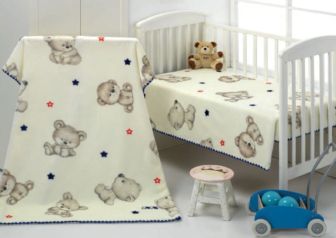 B48 kidz 80x110 05 blue modrá deka 7456