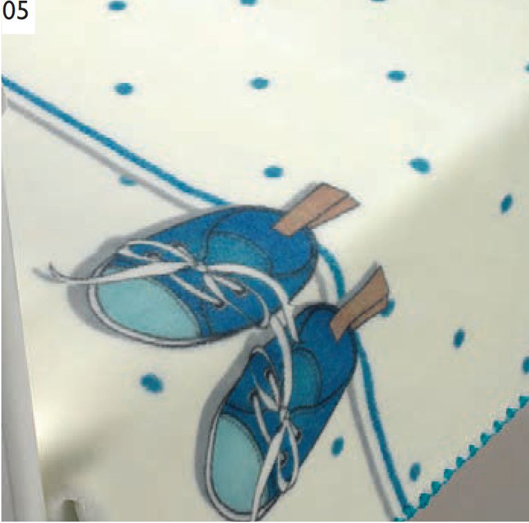 B51 kidz 80x110 05 blue modrá deka 7459