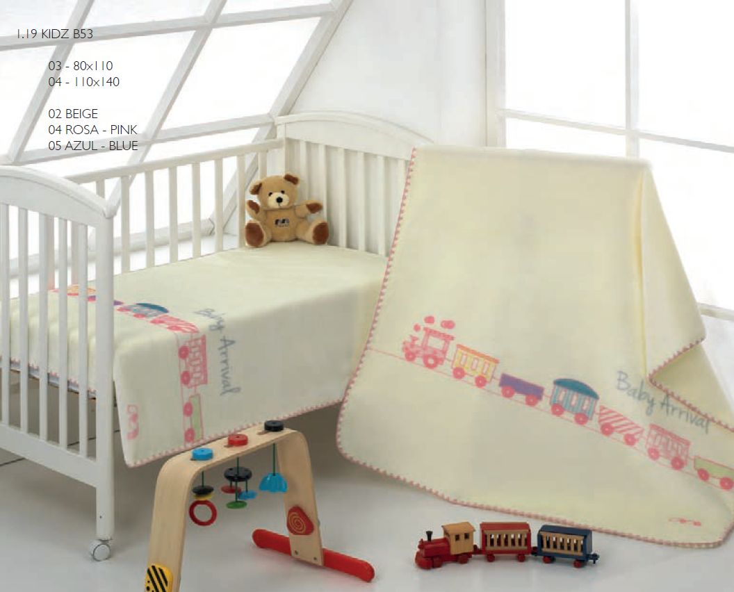 B53 kidz 80x110 05 blue modrá deka 7461