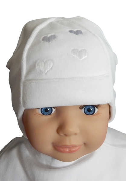 Čiapka K-Cz02 viazanie Boba white biela 40 42 44 7476