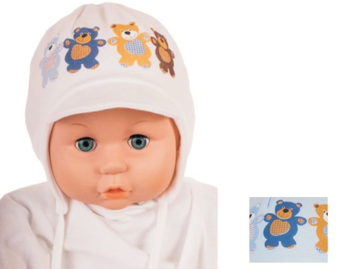 Čiapka WJ-Cz161 viazanie Macko ivory béžová 36 38 40 42 44 7478