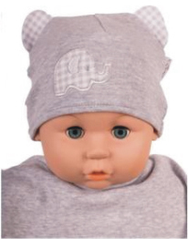 Čiapka Cr-Cz051 Bambi grey šedá 34 36 38 40 42 7501